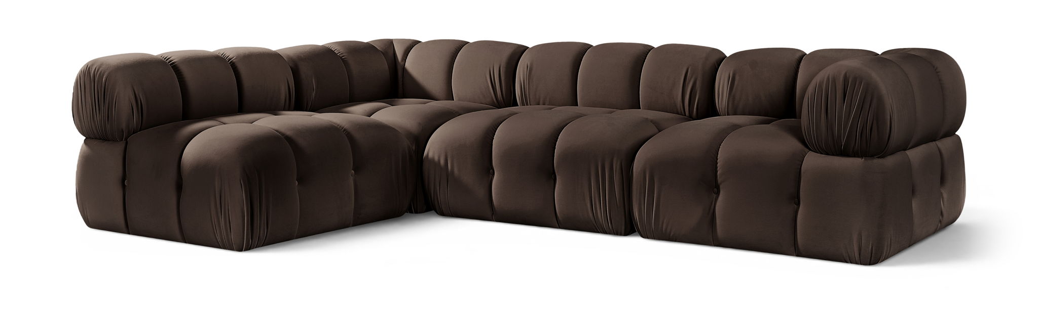 Orin - Fabric Velvet 4 Piece Modular Sectional