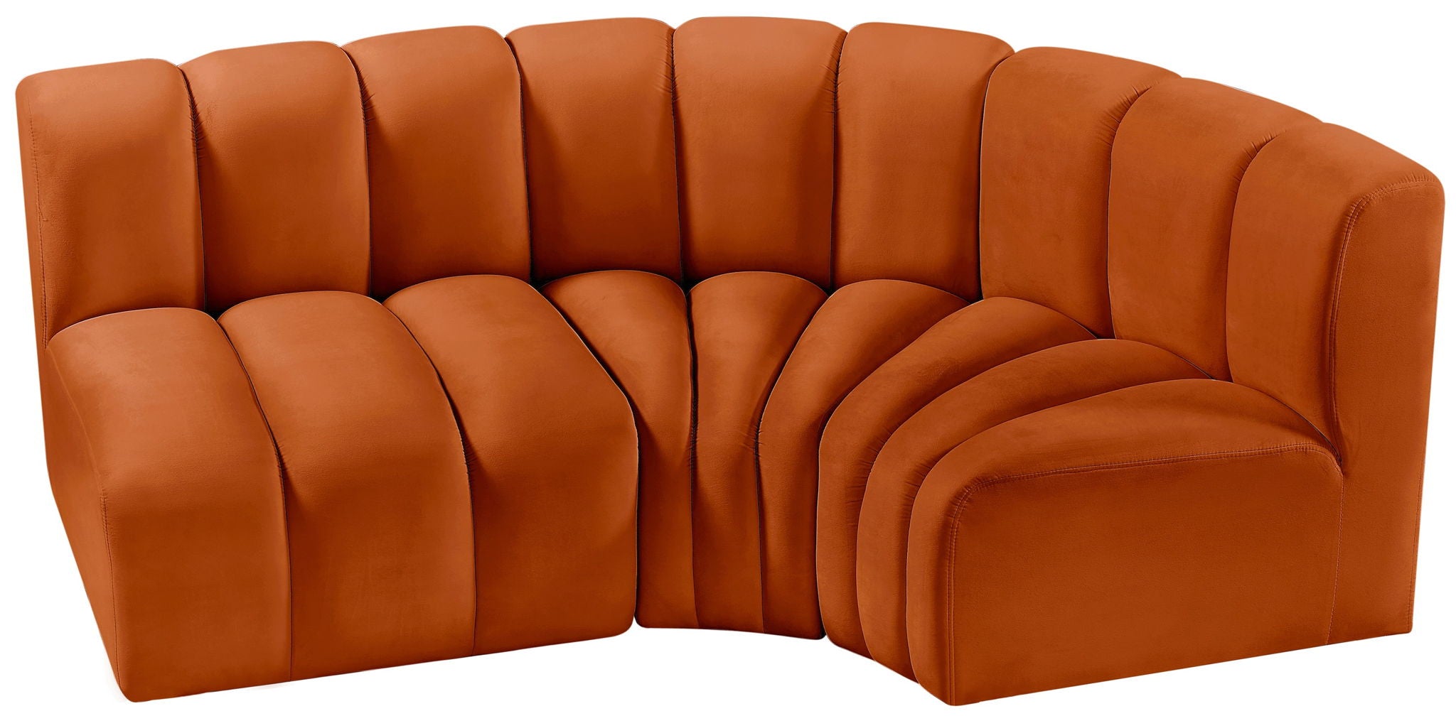 Arc - Velvet 3 Piece Sofa