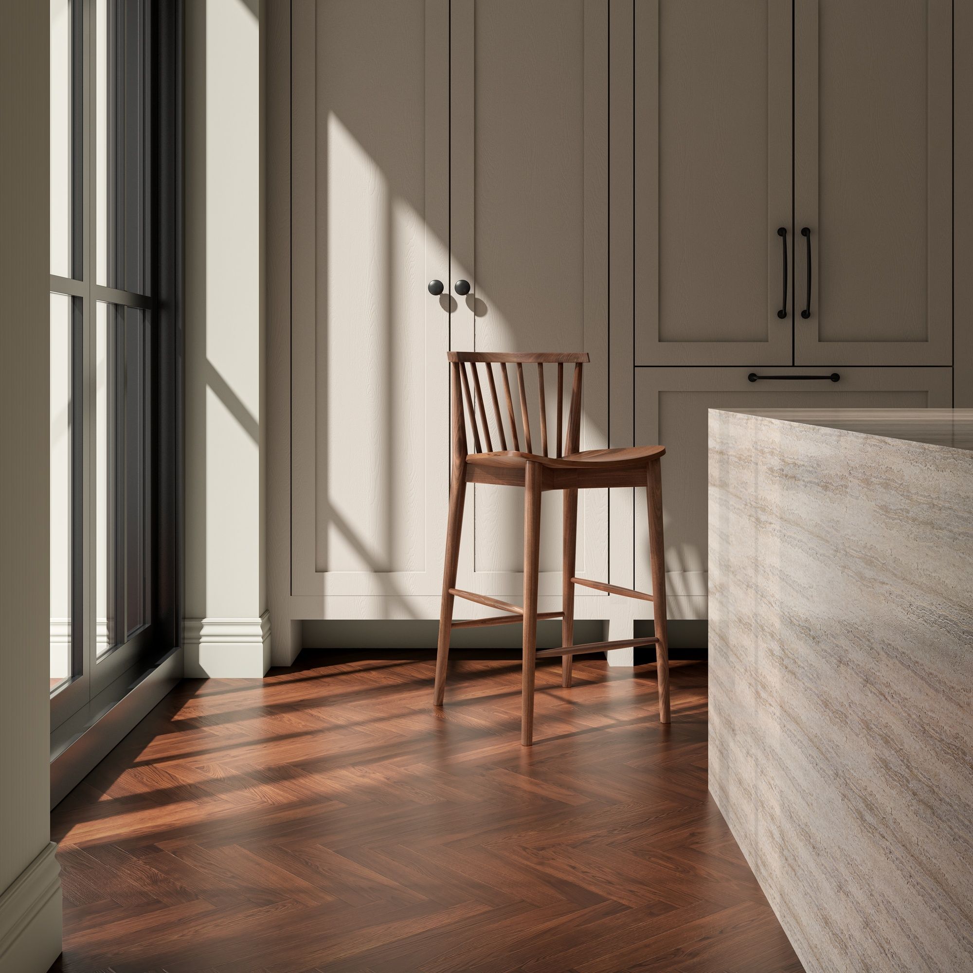 Marley - Counter Height (24"-27") - Walnut