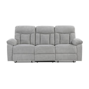 Jules - Double Reclining Sofa - Gray