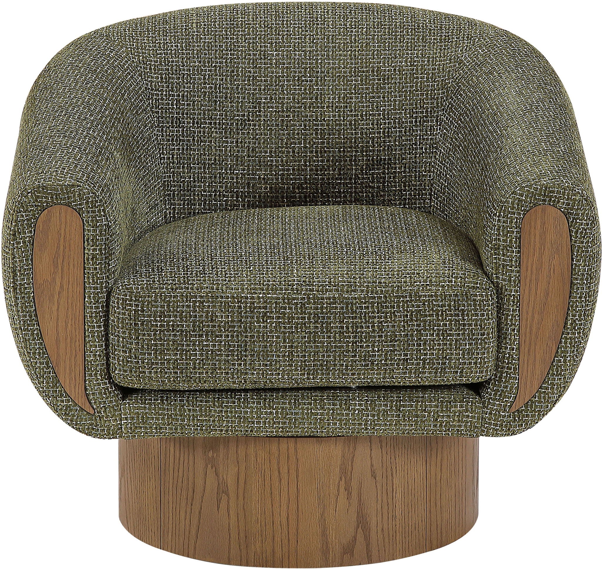 Avella - Interwoven Fabric Swivel Accent Chair