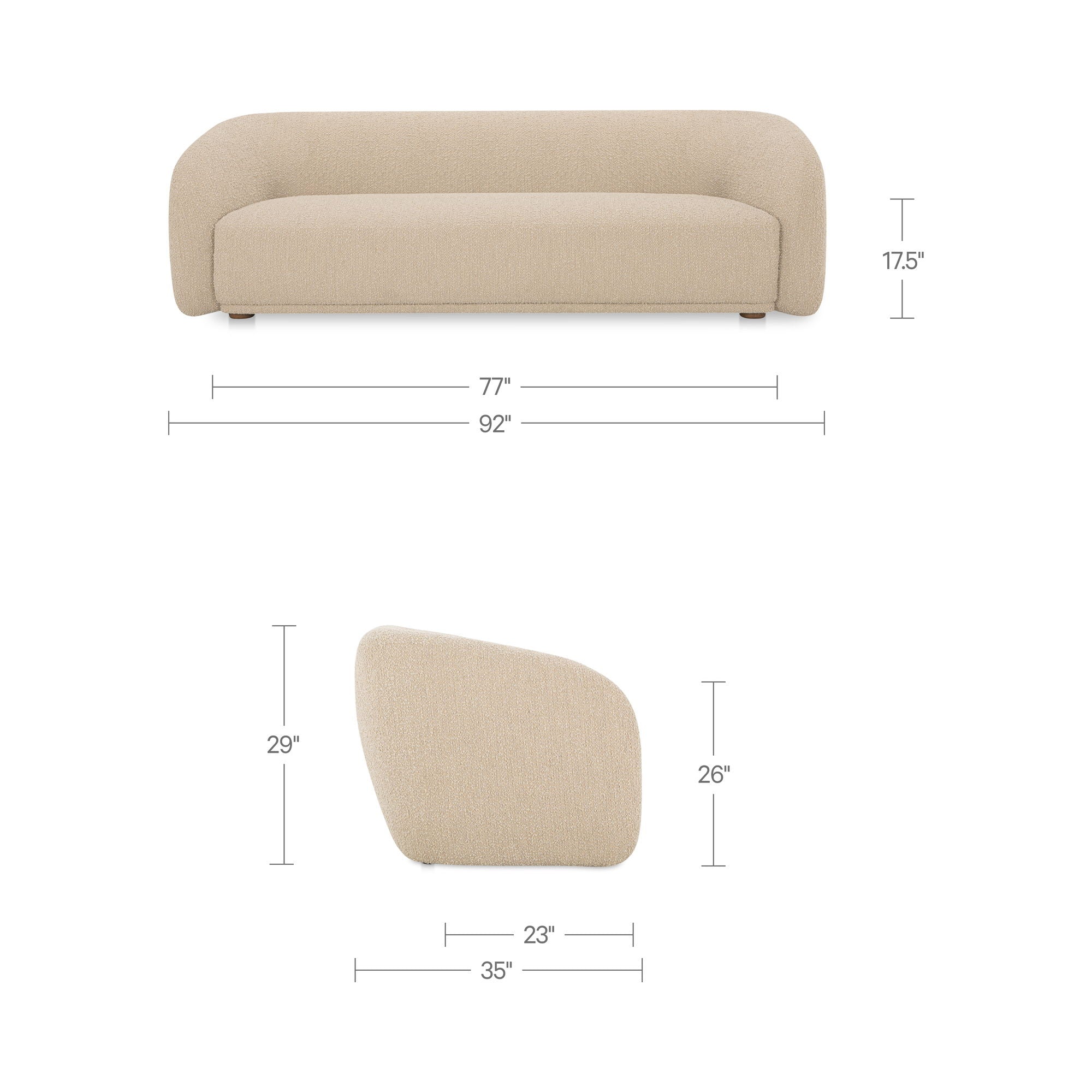 Faye - Sofa - Beige