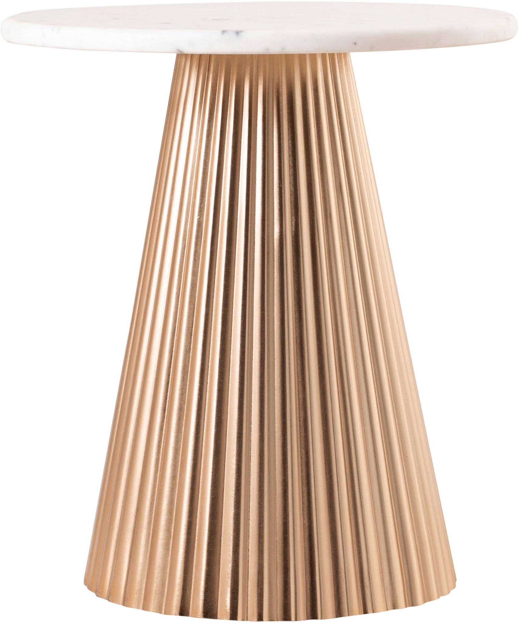 Cindra - Genuine Marble Top And Iron Base Table