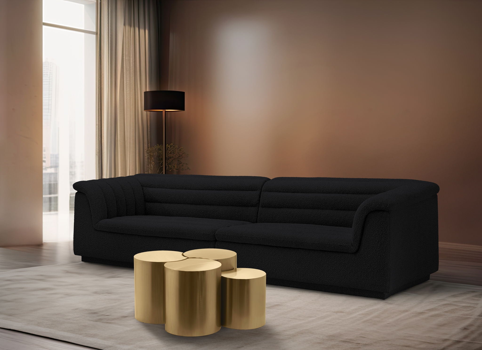 Dimple - 20" 4 Piece Modular Coffee Table