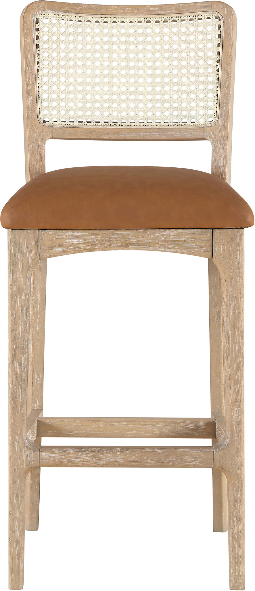 Atrium - Upholstered Bar Stool (Set of 2) - Brushed Natural Frame
