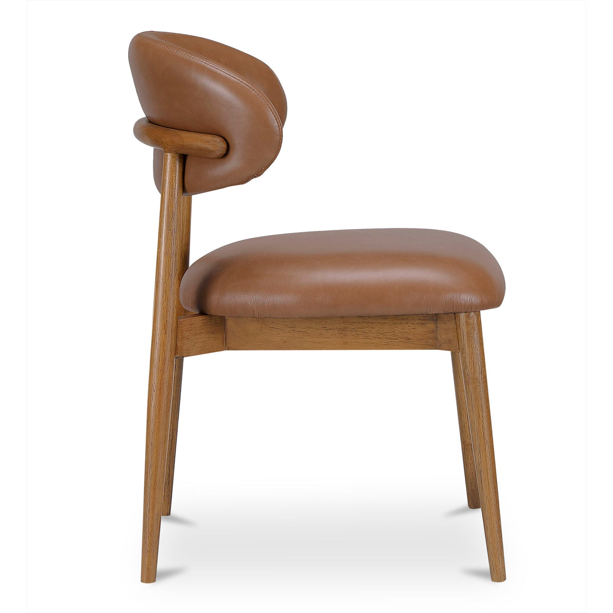 Ellie - Leather Dining Chair - Brown