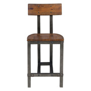 Holverson - Counter Height Chair (Set of 2) - Rustic Brown / Gunmetal