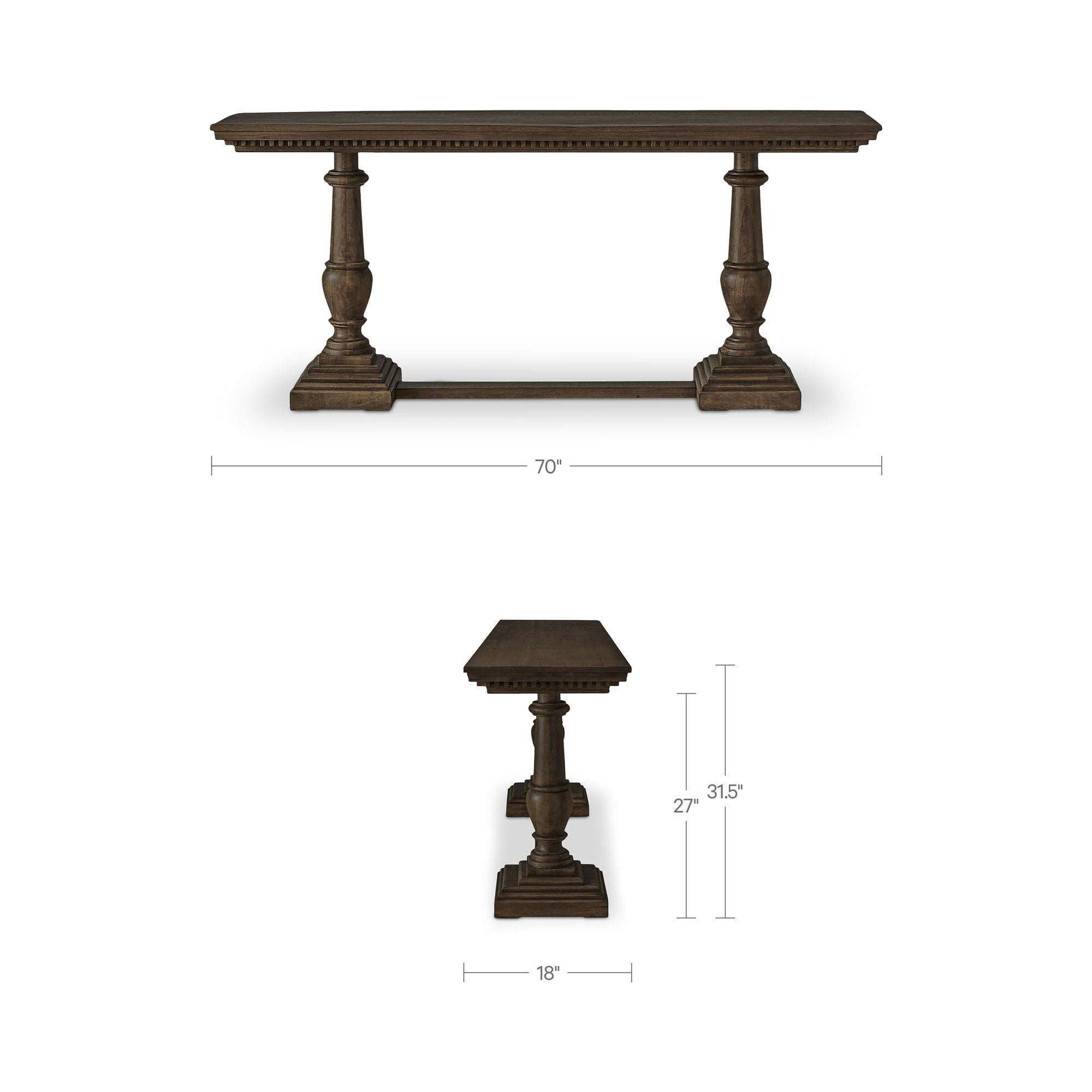 Everson - Console Table - Brown