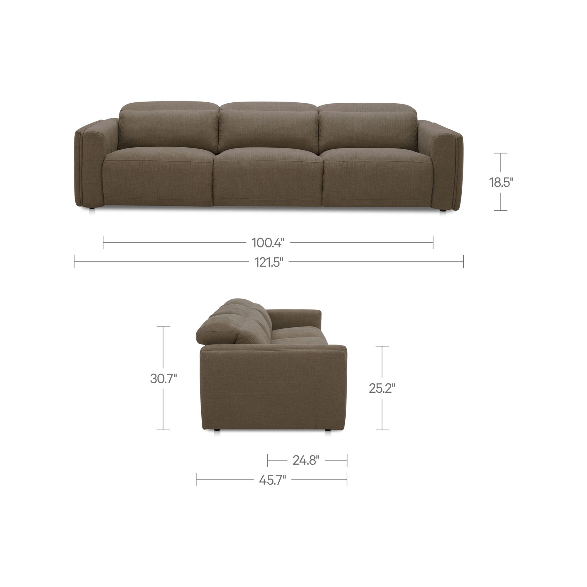 Wilder - Power Recliner Sofa - Soft Taupe