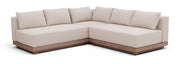 Solace - Olefin Performance Fabric 3 Piece Outdoor Patio Modular Sectional (2 Loveseats & Corner Chair)