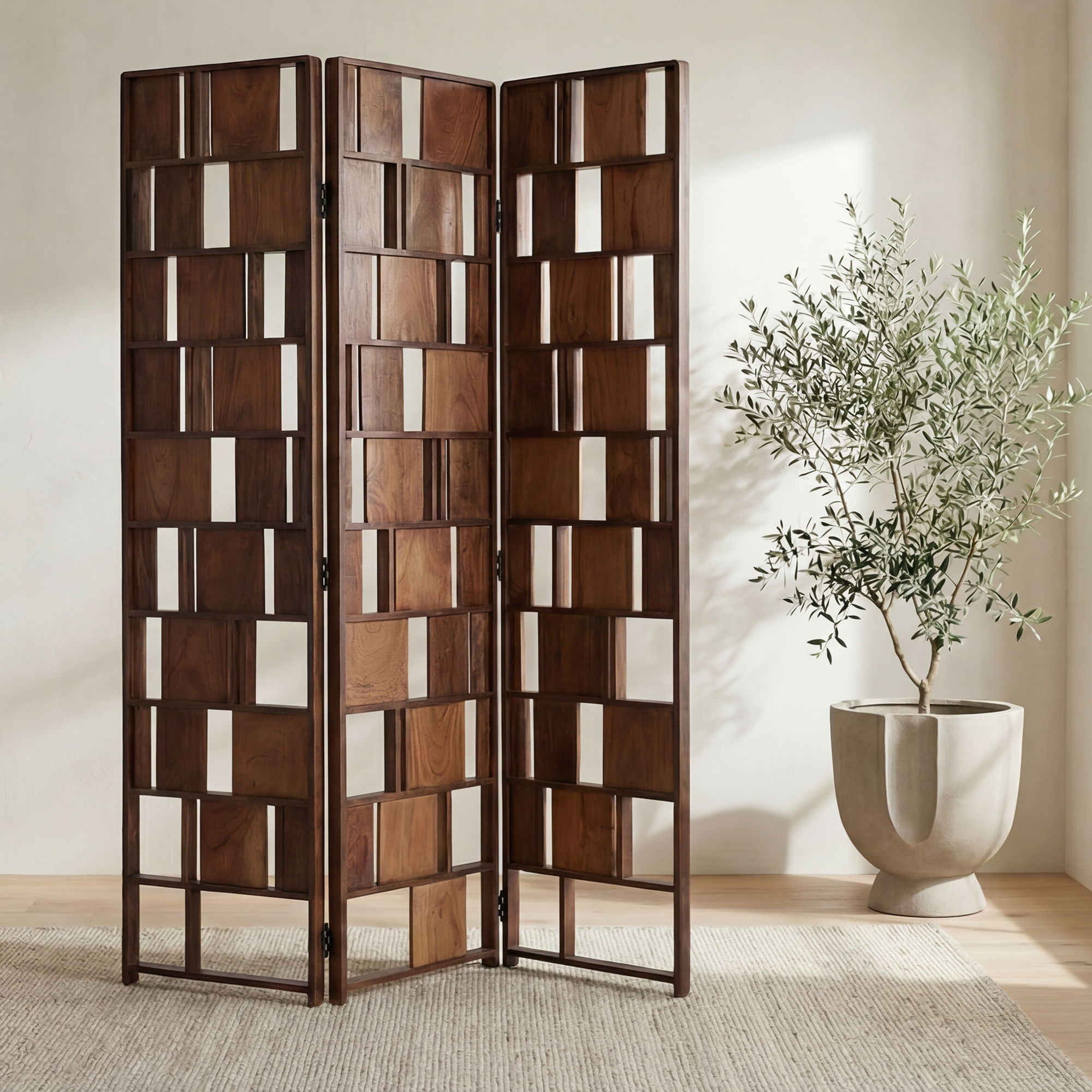 Multi Panel - Screen - Brown