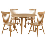 Finley - 5 Piece Dining Set With Round Table And Spindle Back Chairs