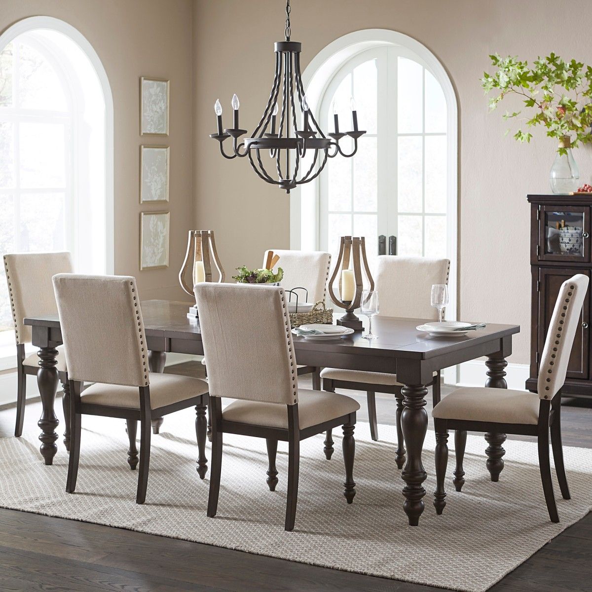 Begonia - Dining Table - Grayish Brown