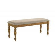 Dining Bench With Cushion - Brown