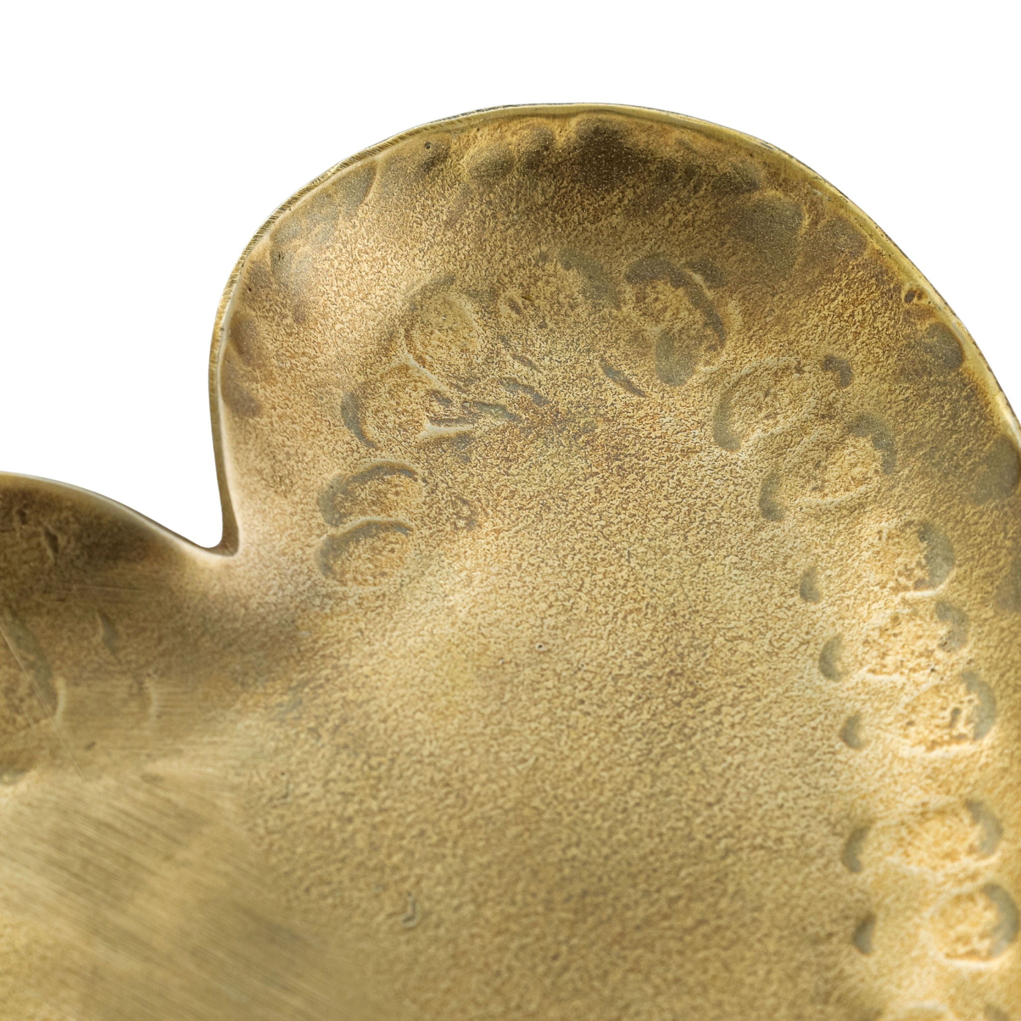 Coeur - Hammered Iron Heart-Shaped Catchalls (Set of 3) - Brass