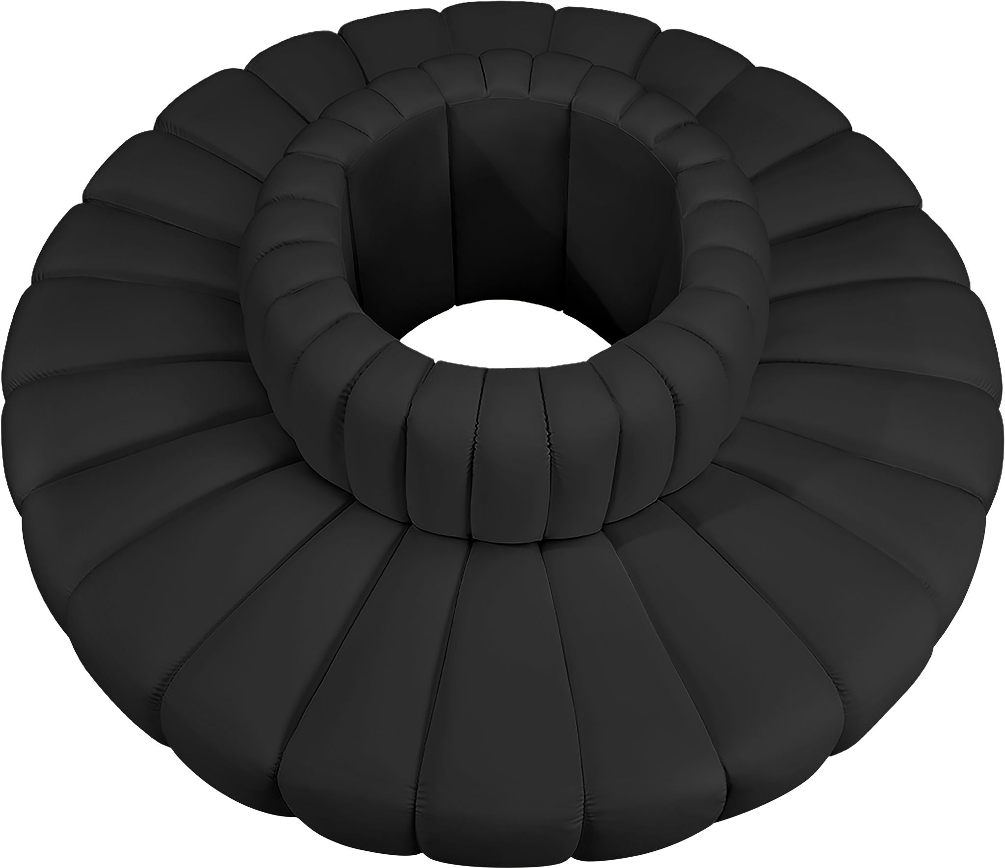 Arc - Faux Leather 8 Piece Round Modular Sofa