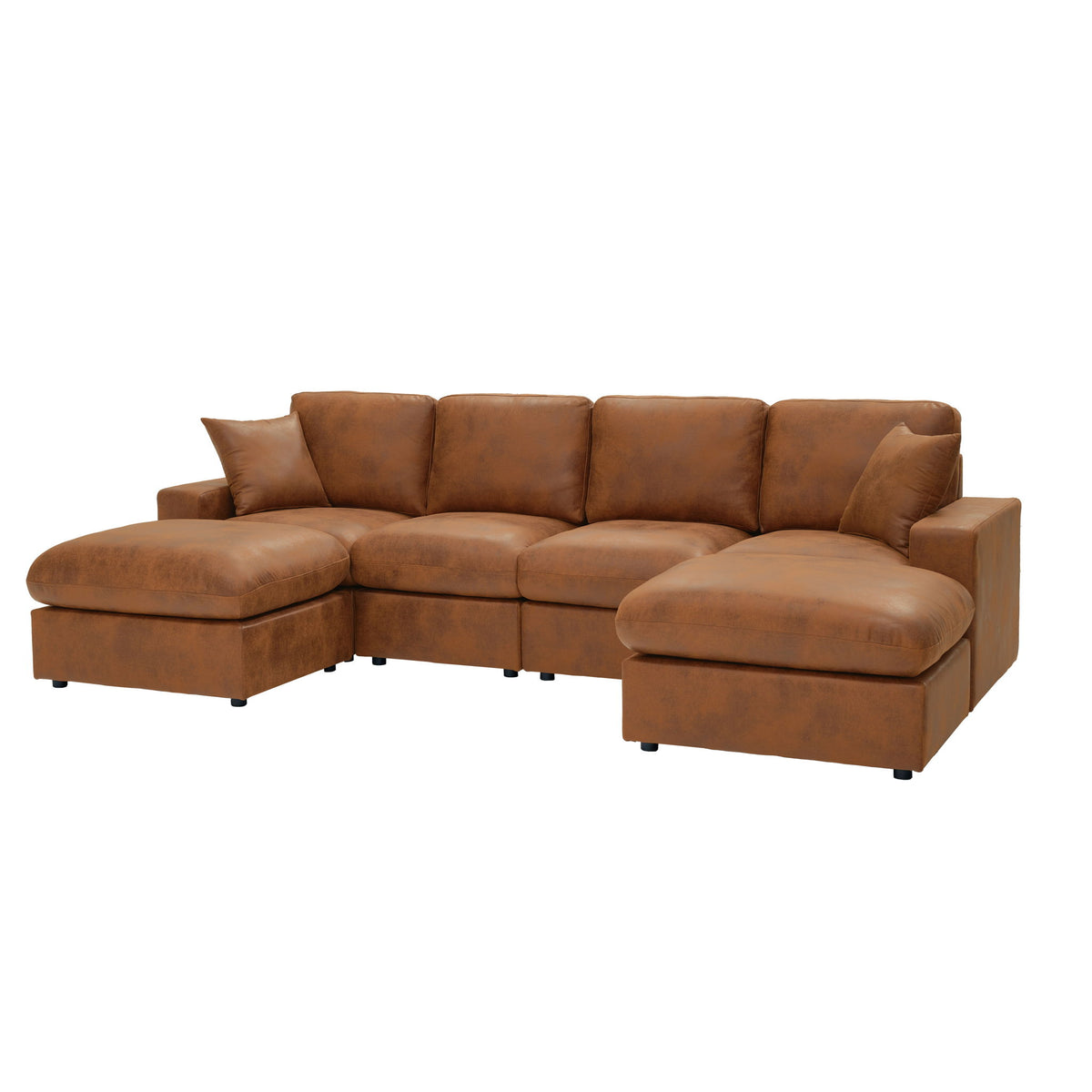 Sectional With 2 Ottomans