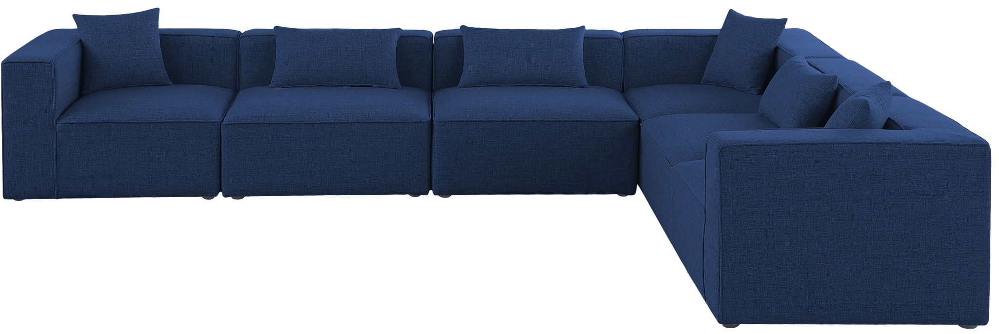 Cube - Linen 6 Piece Modular Corner Sectional