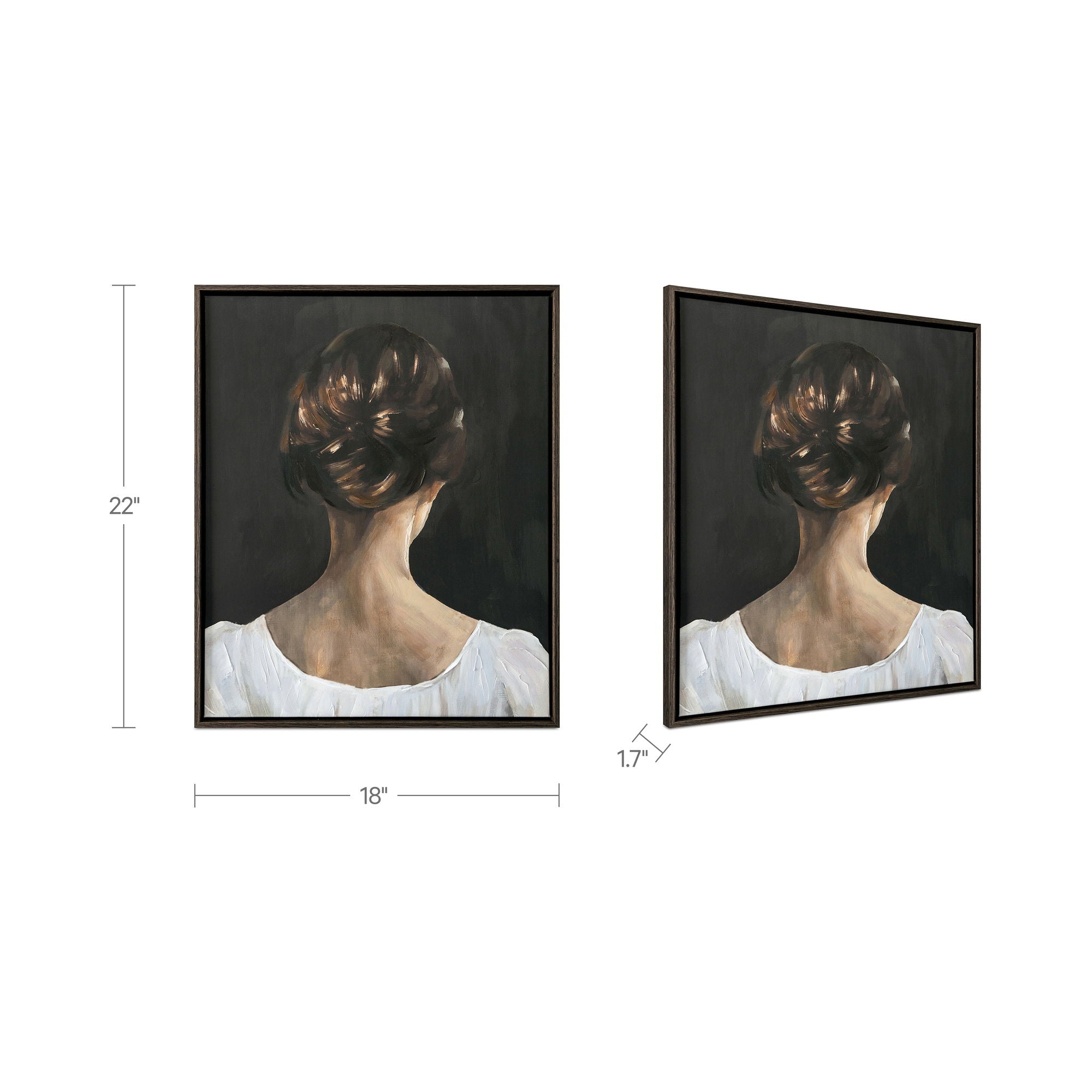 Intrepid - Framed Painting - Black