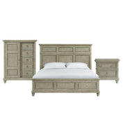 Whit-Ash - Panel Bedroom Set With Door Chest