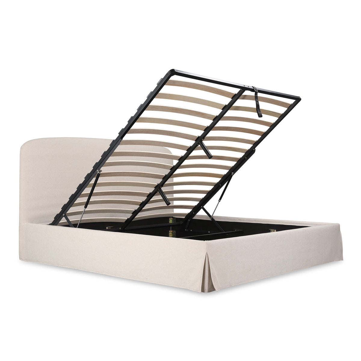 Joan - King Storage Bed - Cream