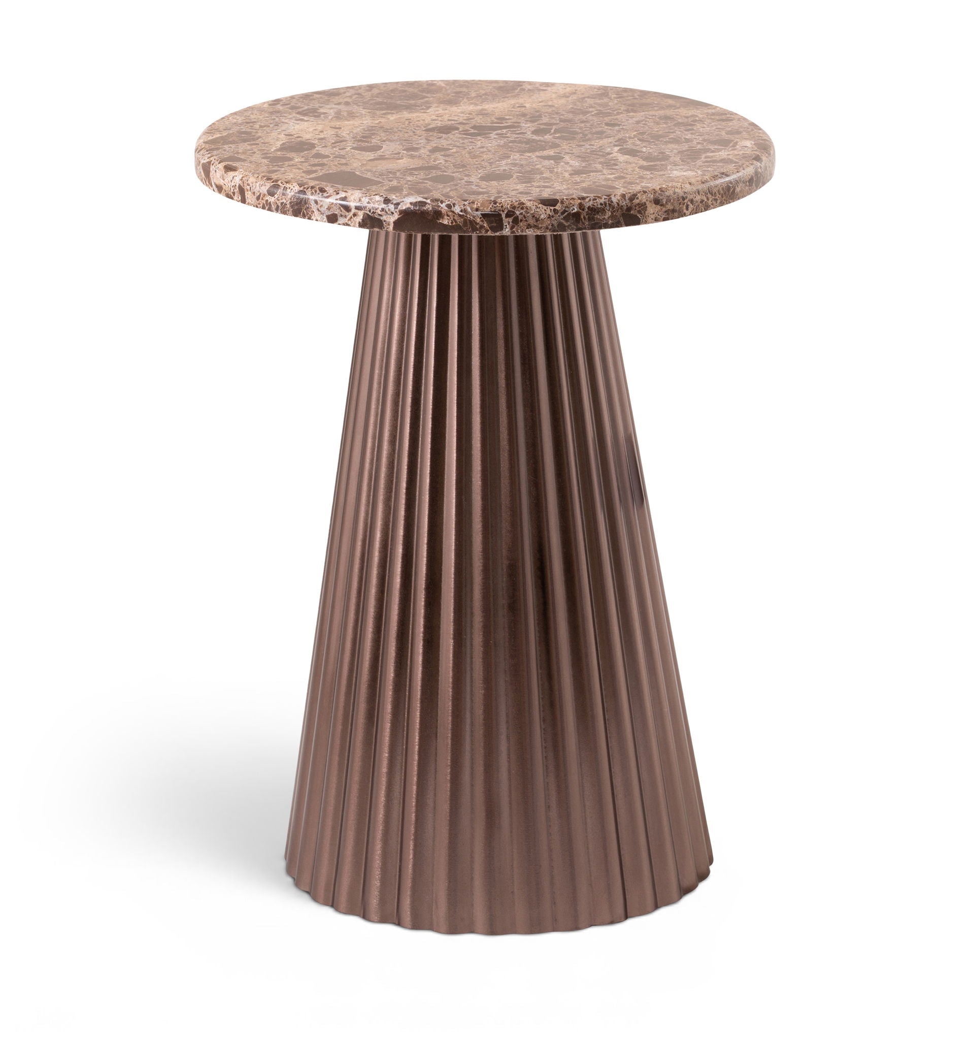 Cindra - Genuine Marble Top And Iron Base Table