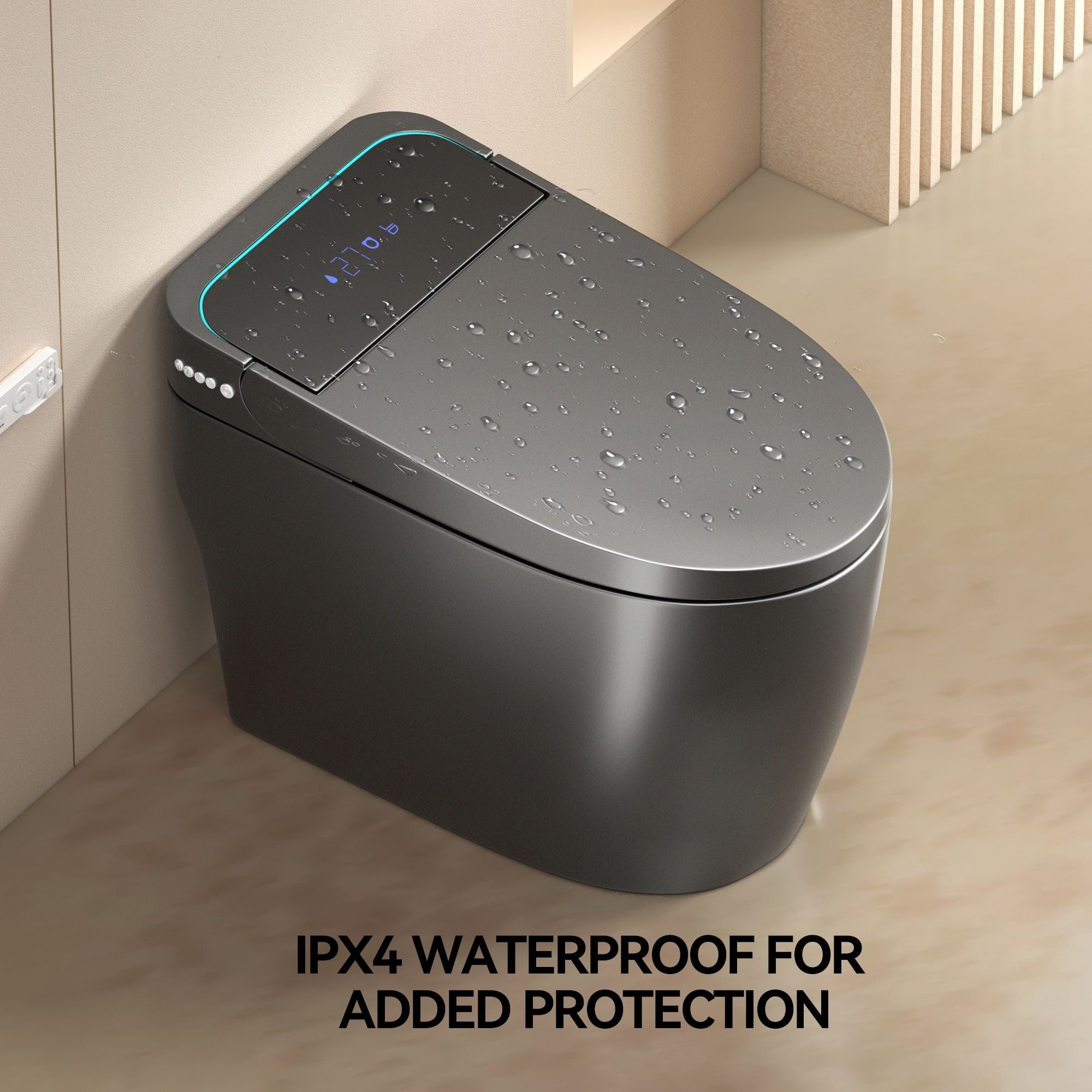 Smart Bidet Toilet With Auto Open / Close Seat