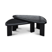 Sophie - Outdoor Nesting Table Set - Charcoal Lacquer / Gray
