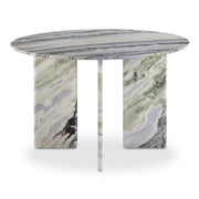Celia - Round Dining Table - Green / Onyx Marble