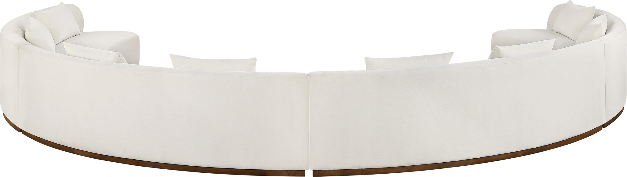Avanti - Chenille Fabric Upholstered 4 Piece Modular Sectional