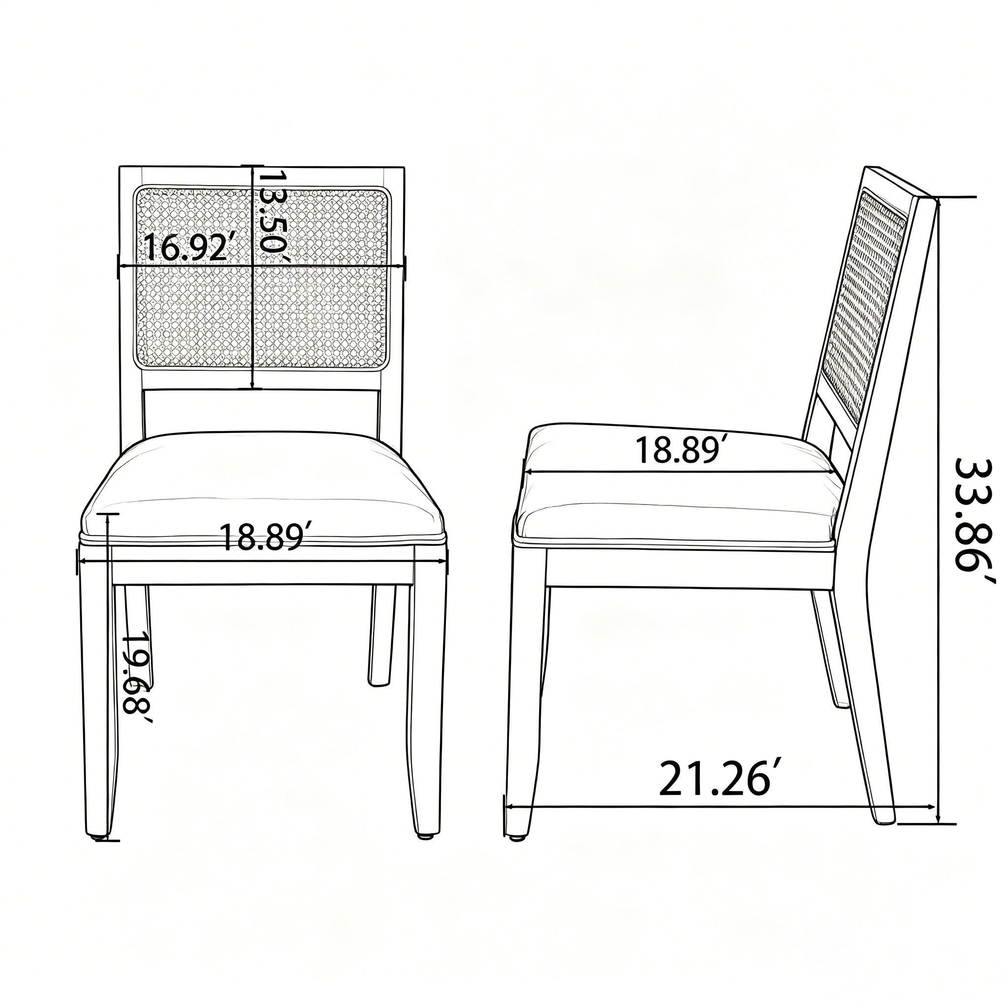 Kitchen & Dining Room Chairs (Set of 2)