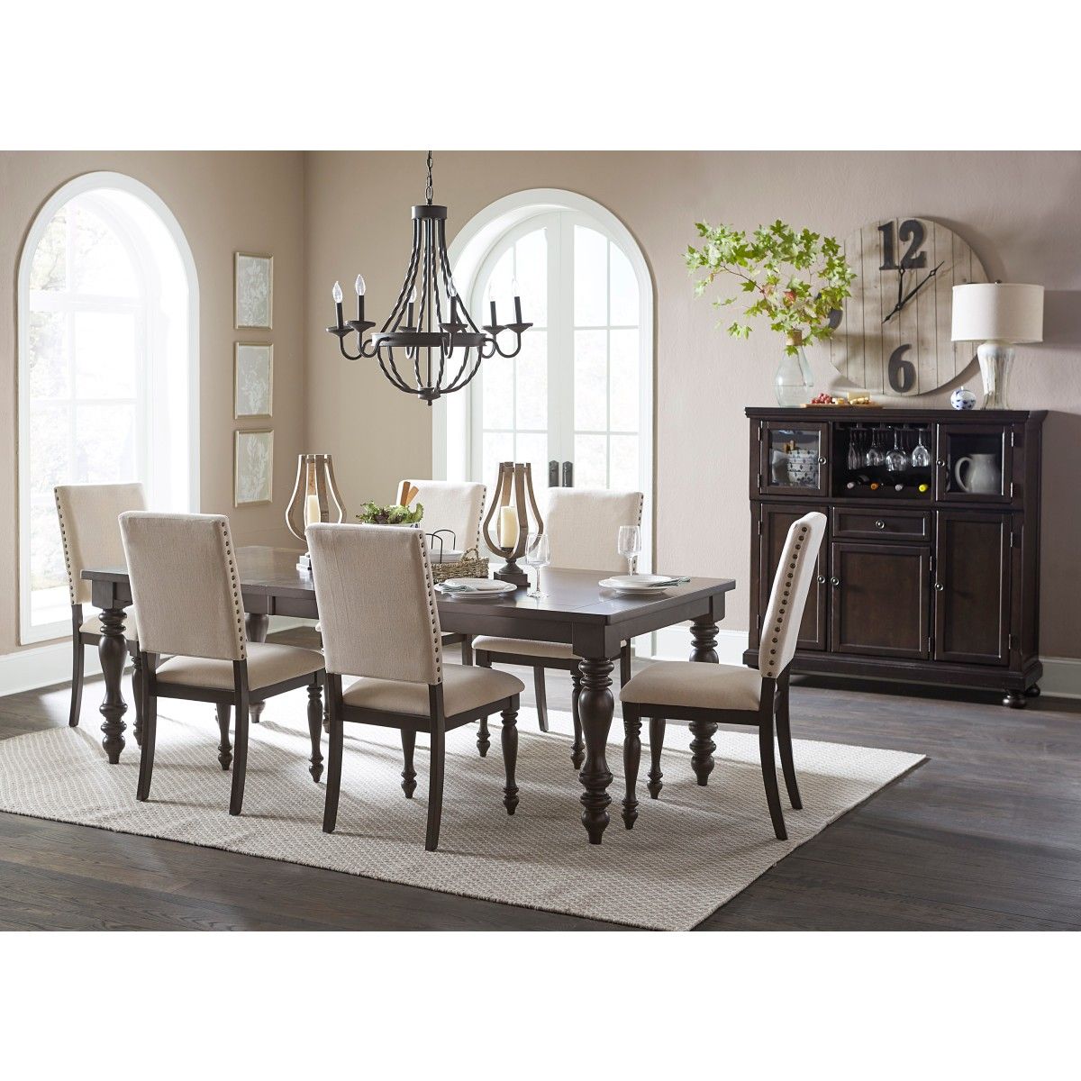 Begonia - Side Chair (Set of 2) - Grayish Brown