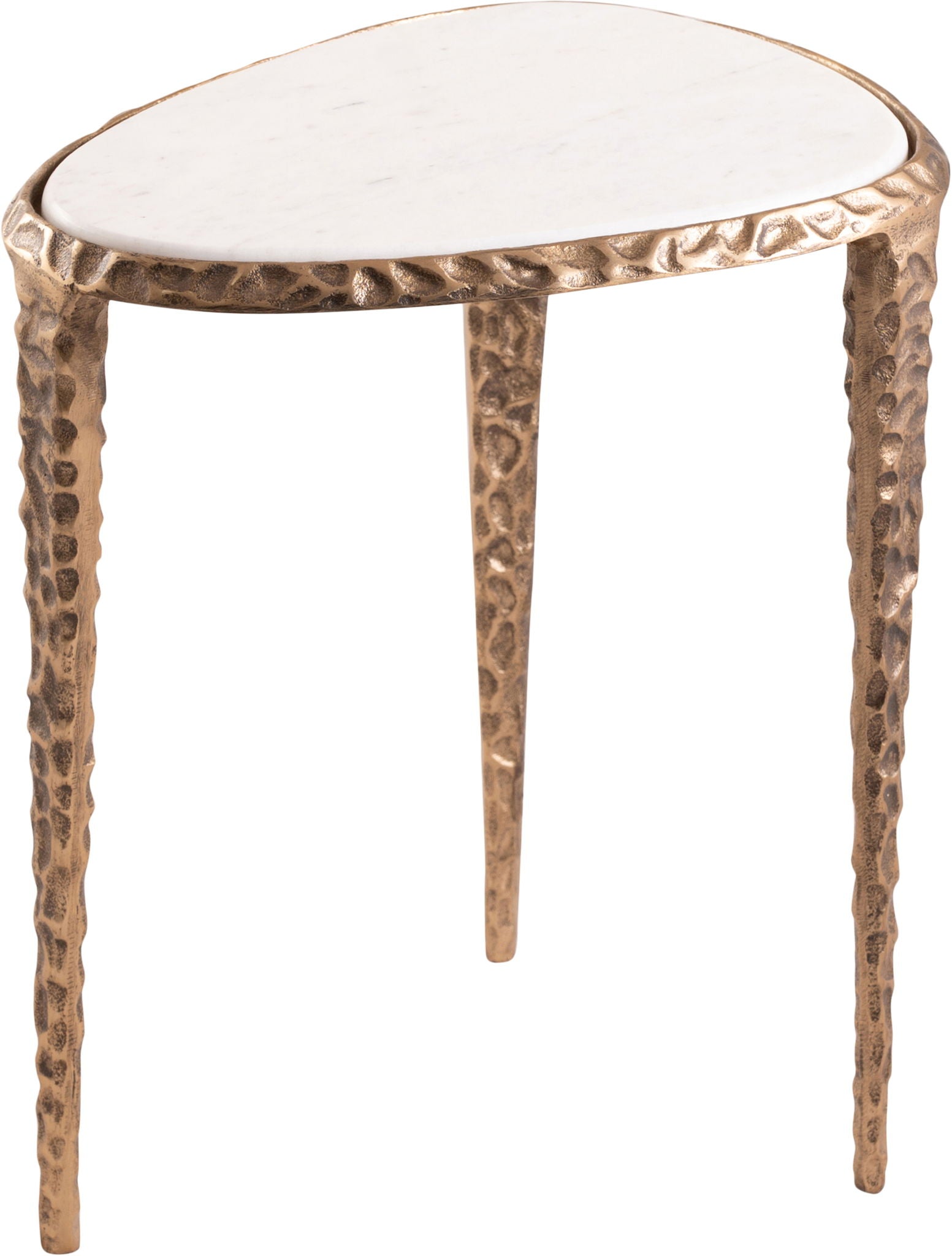 Gild - Aluminum Base And Genuine Marble Top Table