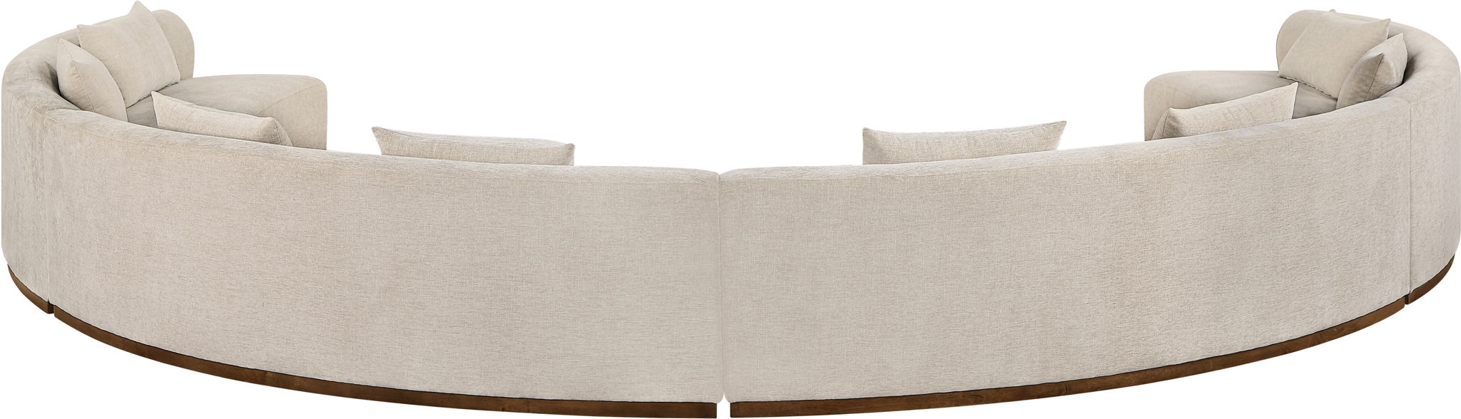 Avanti - Chenille Fabric Upholstered 4 Piece Modular Sectional