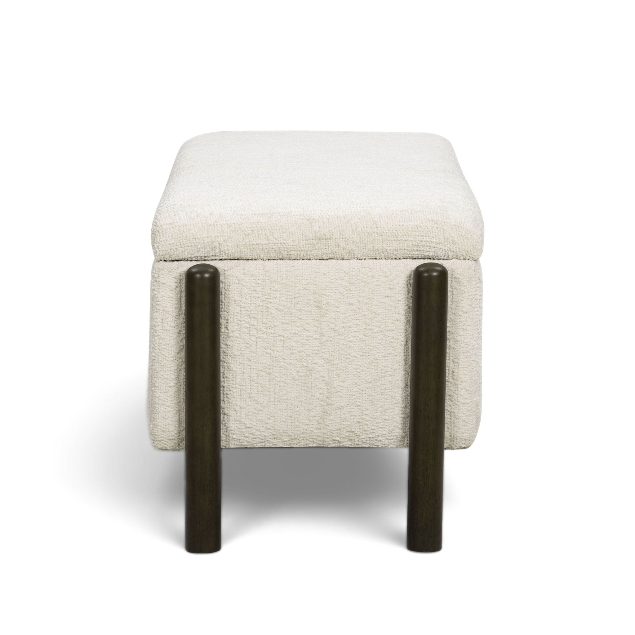Abby - Nubby Fabric Storage Bench