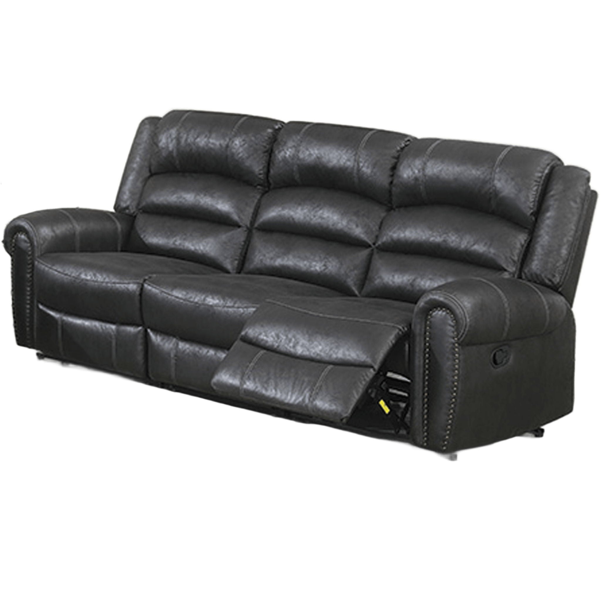 Power Reclining Sofa With Built In USB Port - Black