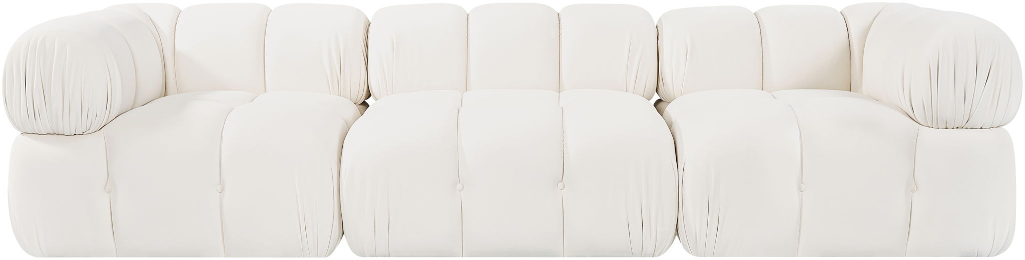 Orin - Velvet Performance Fabric Upholstered 3 Piece Modular Sofa