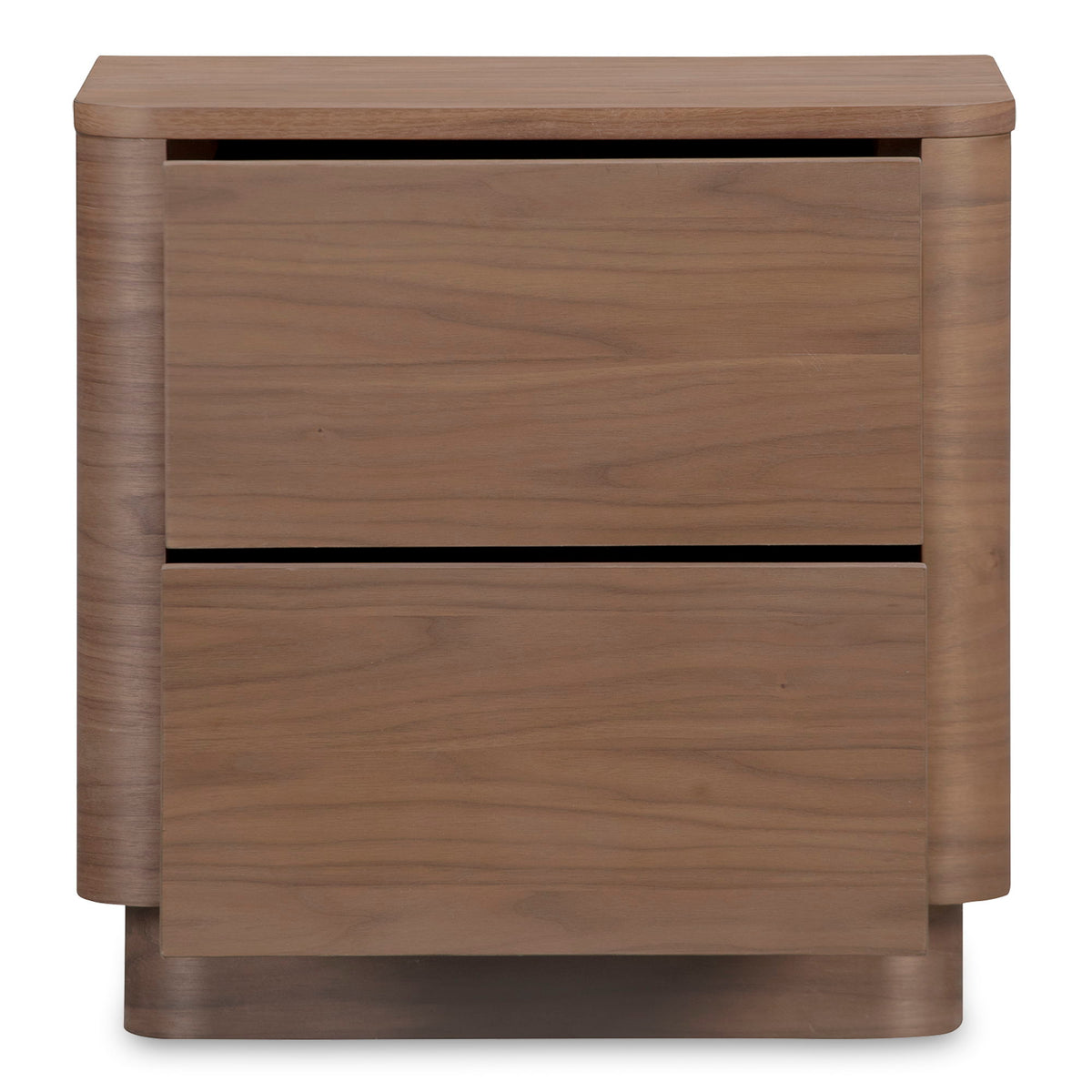 Round Off - Tall Nightstand - Walnut