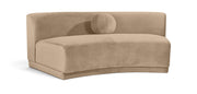 Avra - Velvet Performance Fabric Upholstered Armless Sofa