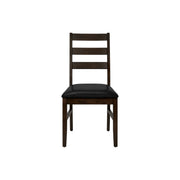Dining Chair, Dining Room, Side, Upholstered, Transitional (Set of 2) - Black
