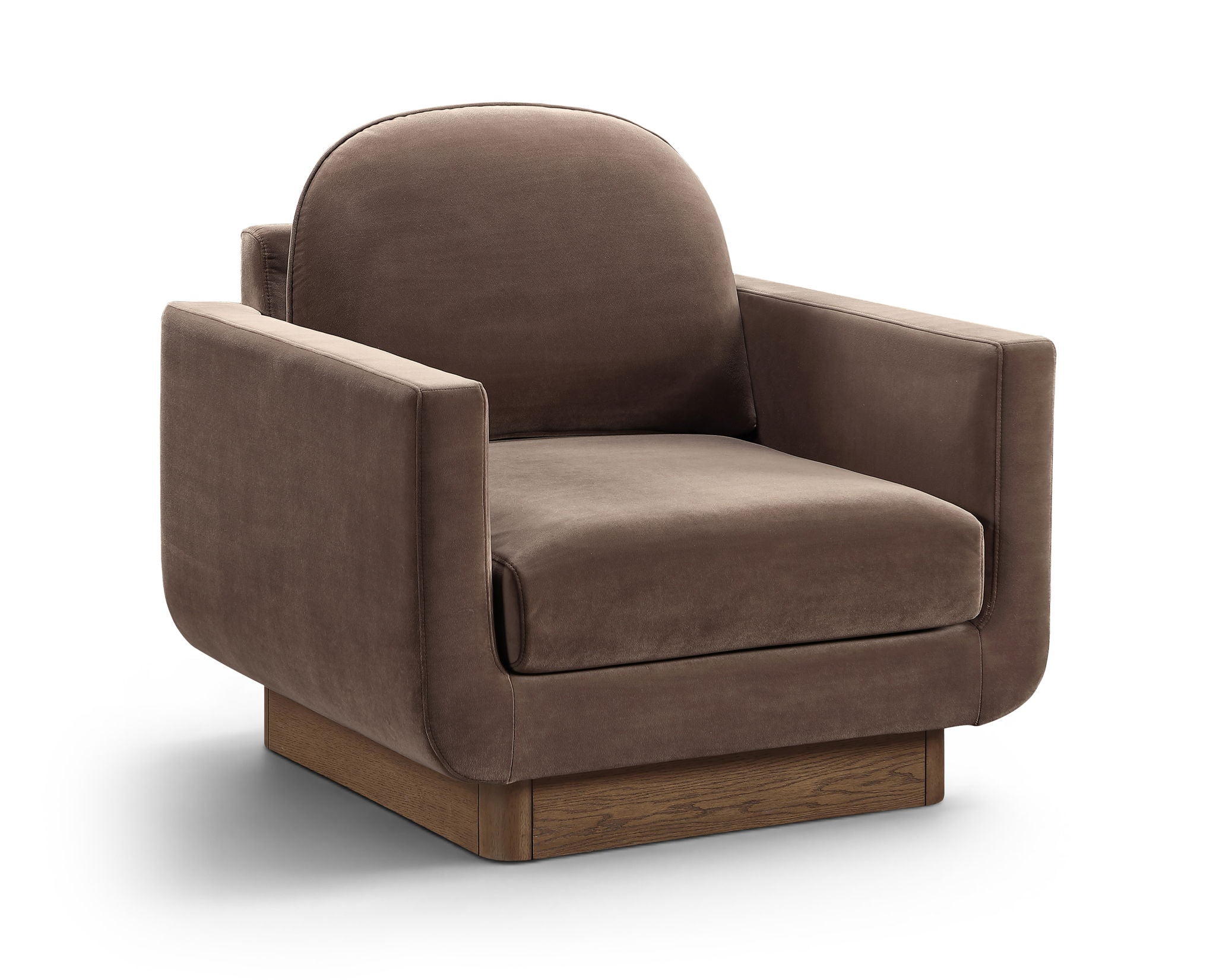 Diviento - Velvet Performance Fabric Upholstered Accent Chair