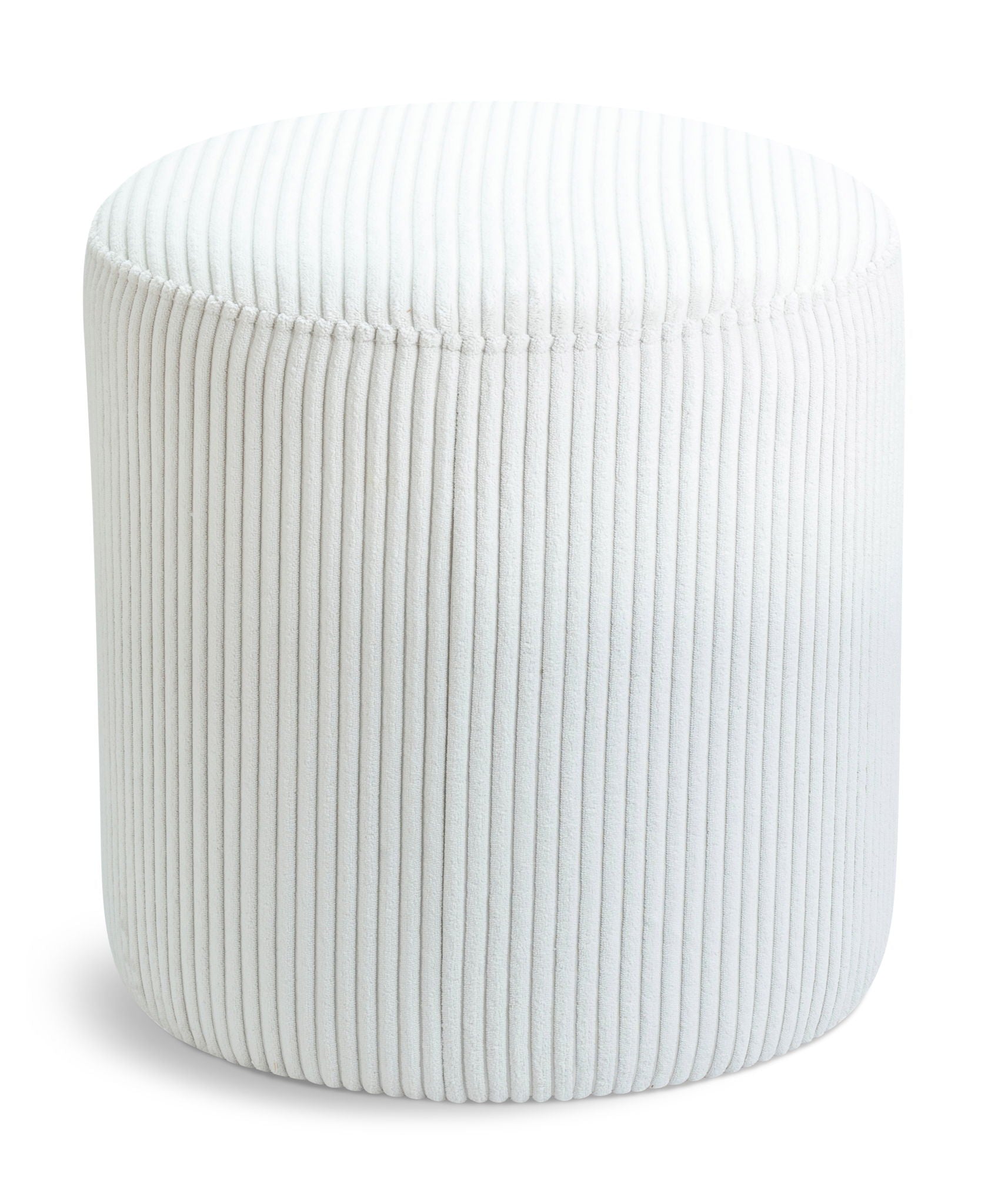 Roy - Round Microsuede Ottoman / Stool