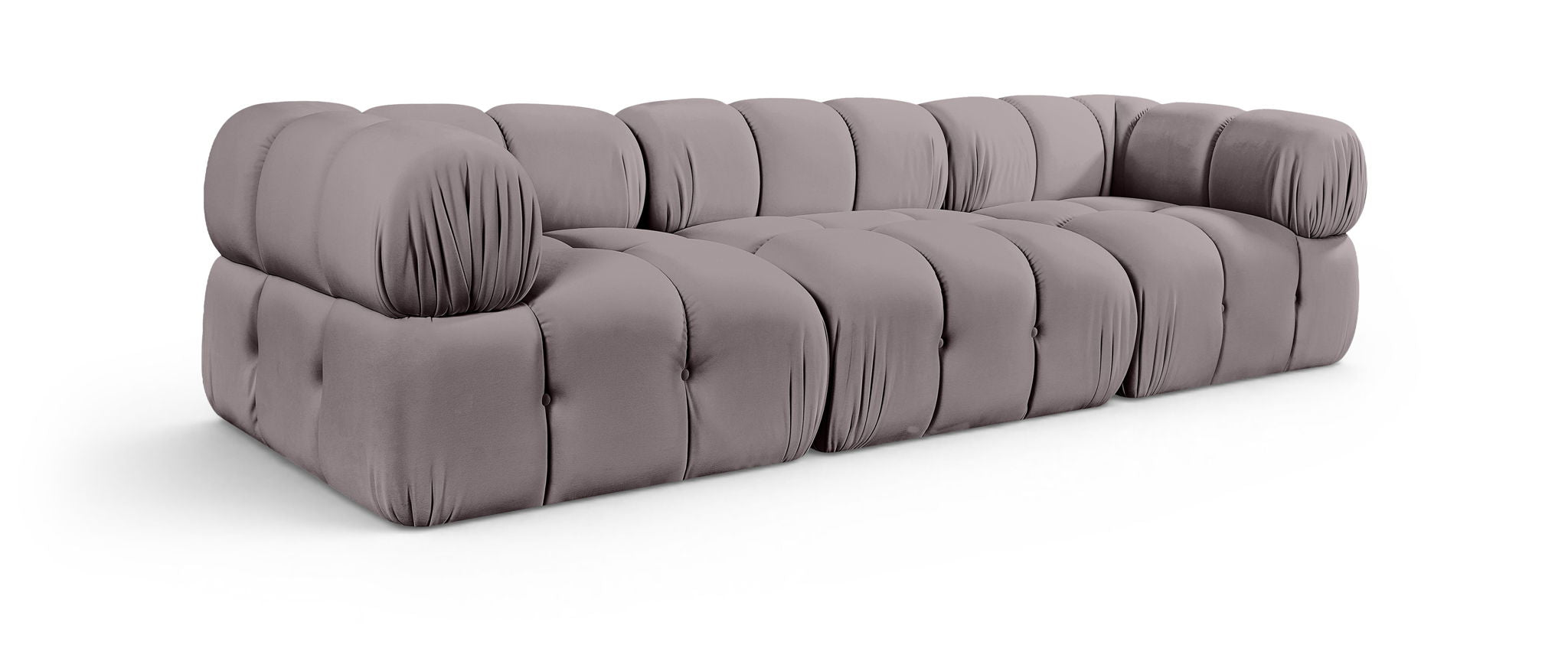 Orin - Velvet Performance Fabric Upholstered 3 Piece Modular Sofa