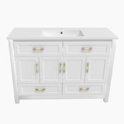 Bathroom Vanity With Sink Combo, 4 Soft Close Doors And 4 Drawers