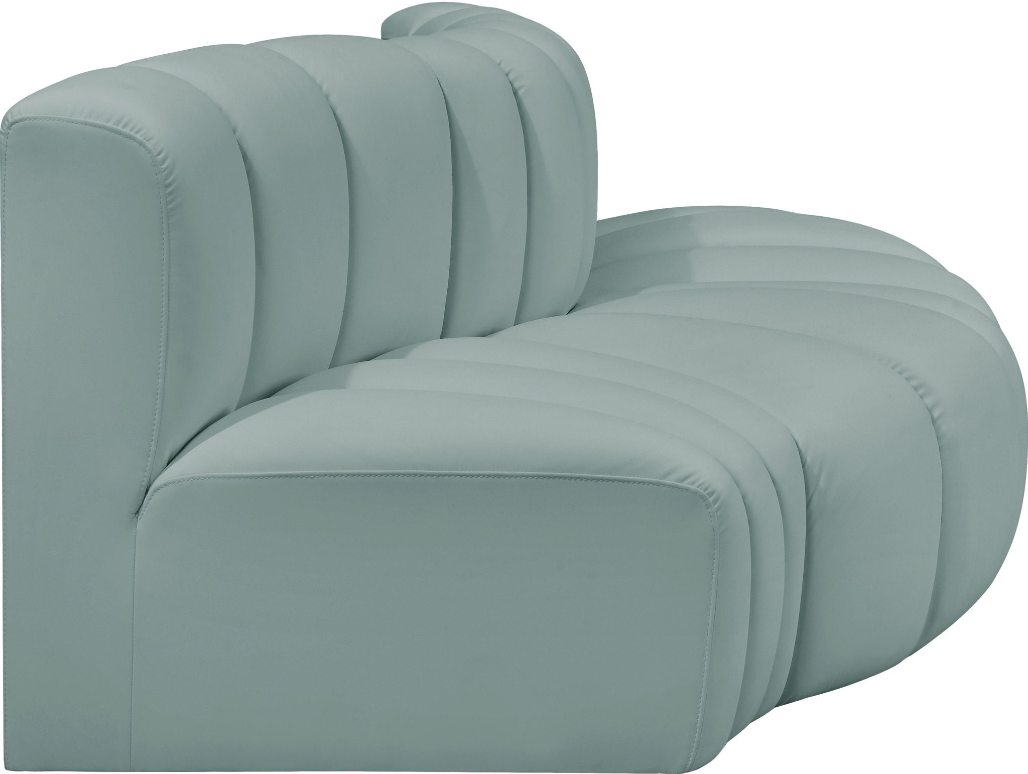 Arc - Faux Leather 3 Piece Modular Sofa