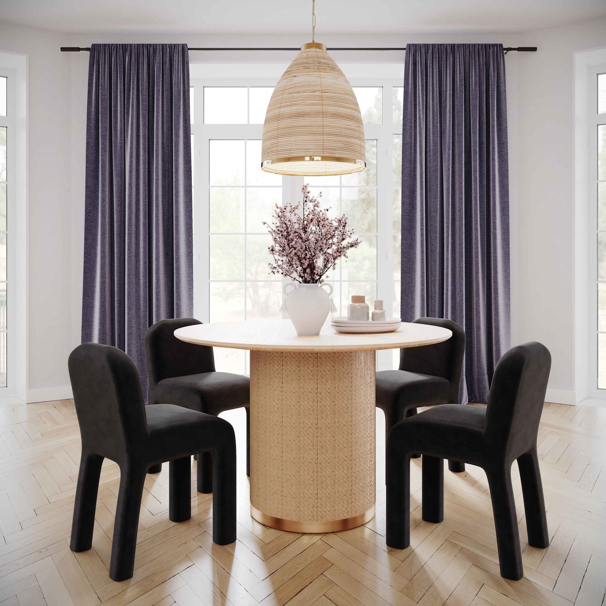 Akiba - Round Dining Table - Natural