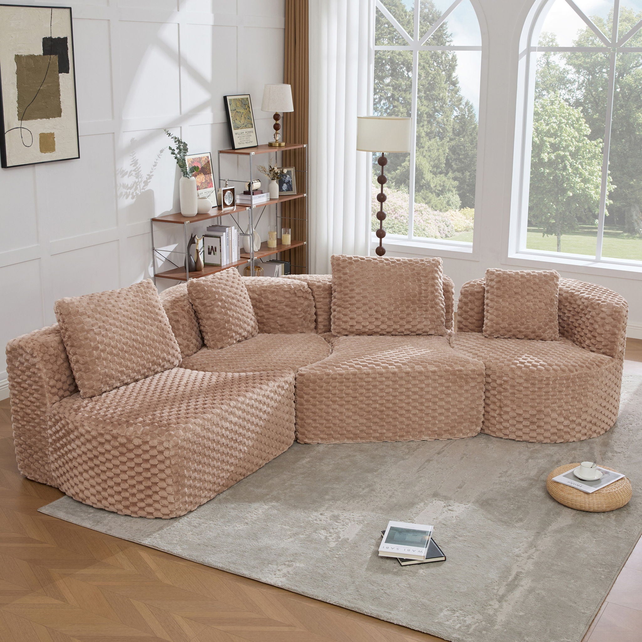 Modular Sectional Sofa With Free Combination Design
