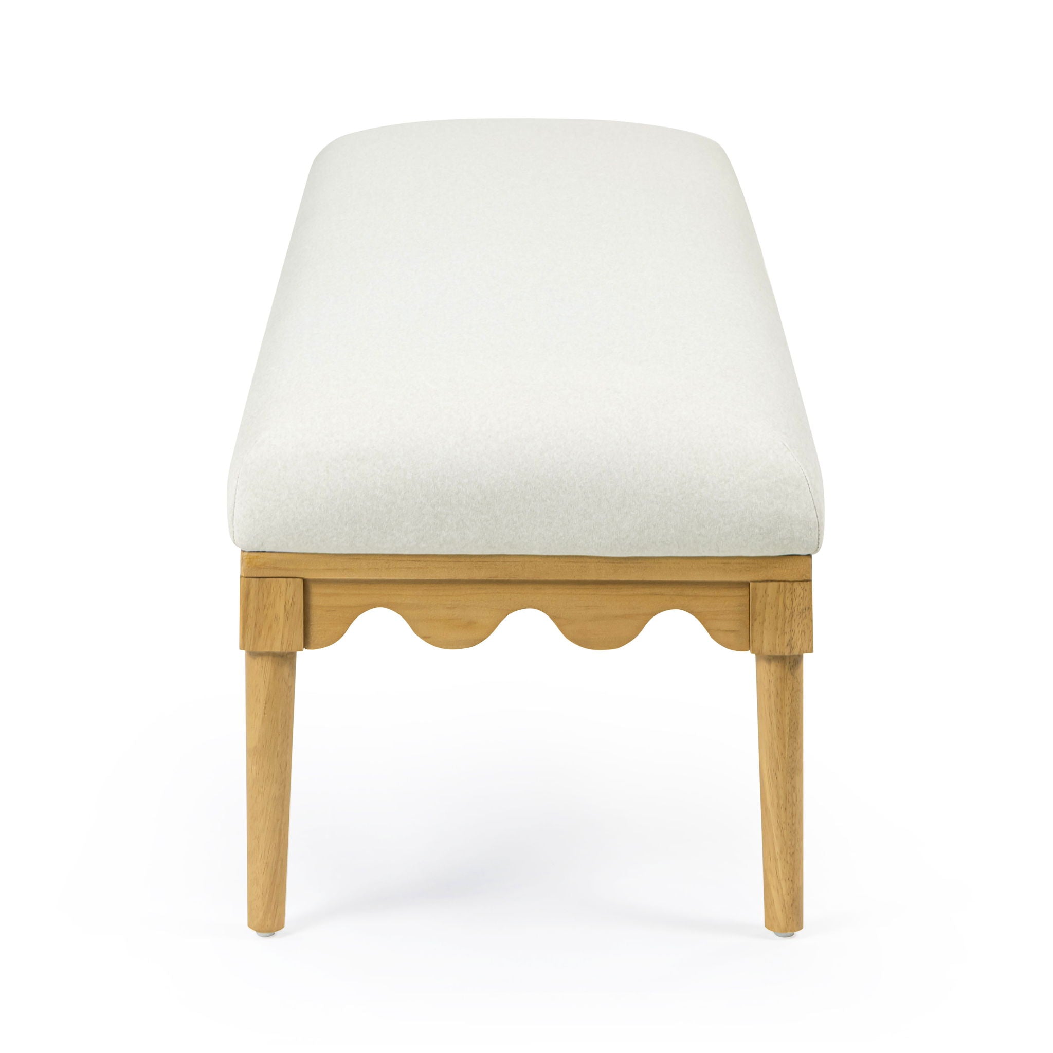Oodle - Vegan Mohair Bench, Natural Ash Legs