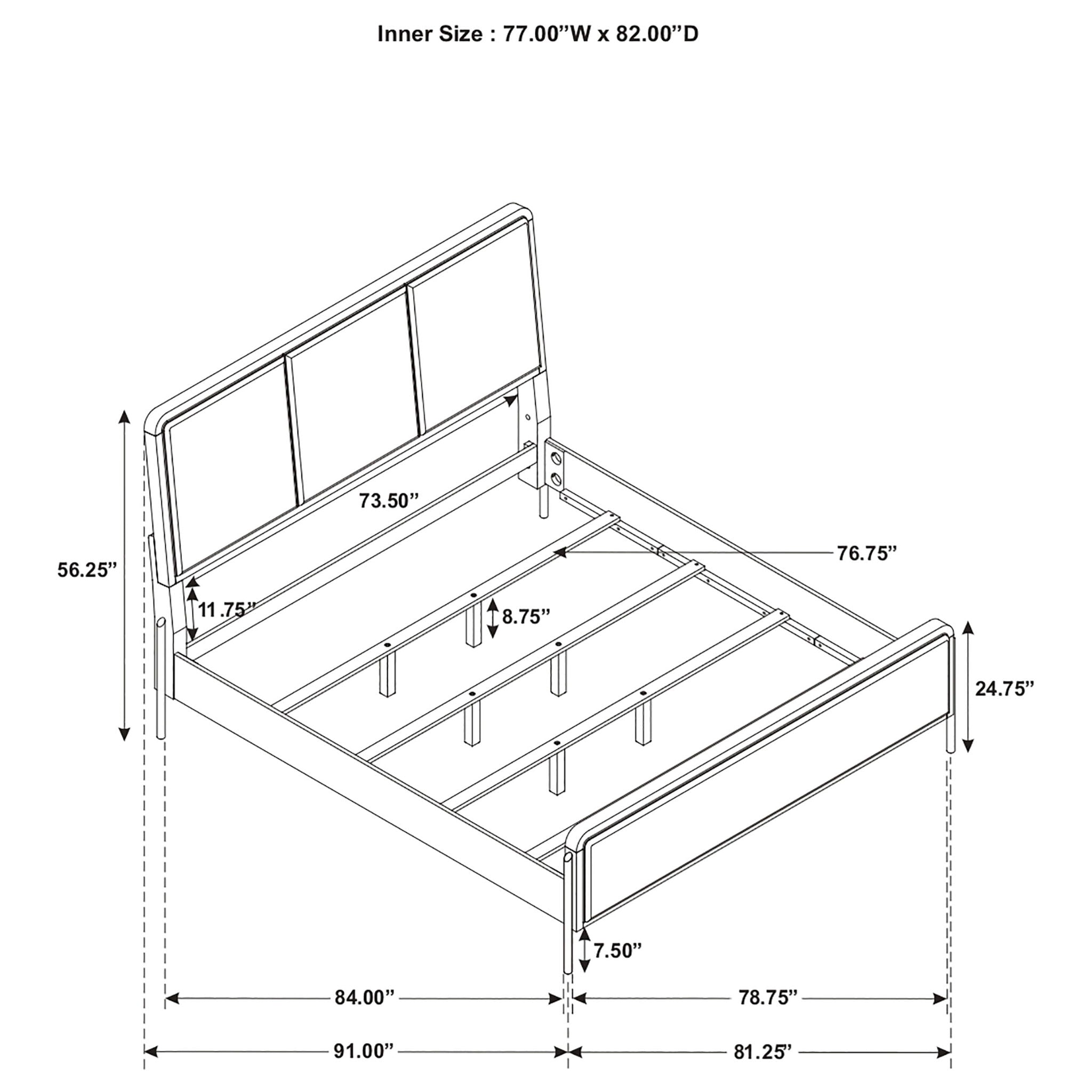 Benson - Eastern King Panel Bed - Sand