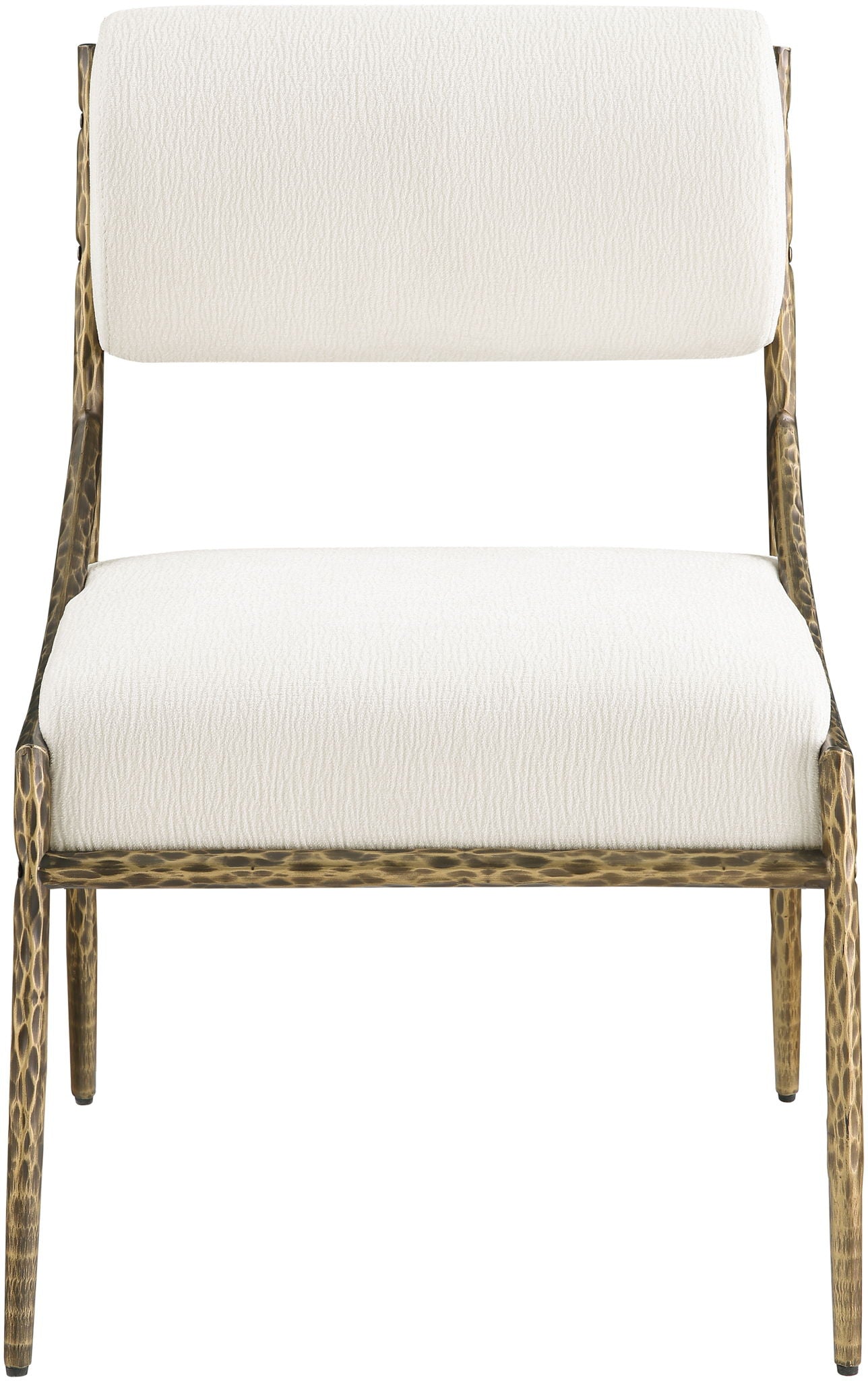Bastille - Upholstered Dining Side Chair (Set of 2) - Brass Frame